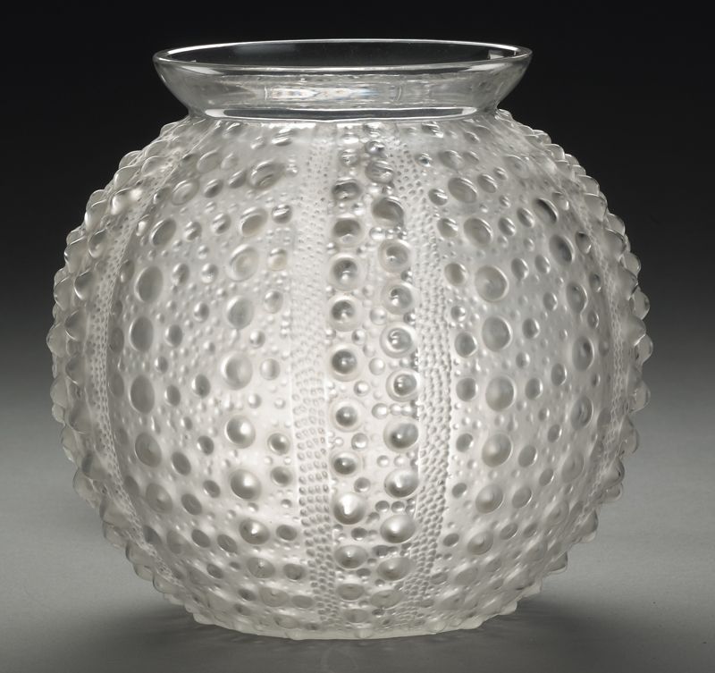 R. Lalique Oursin clear frosted