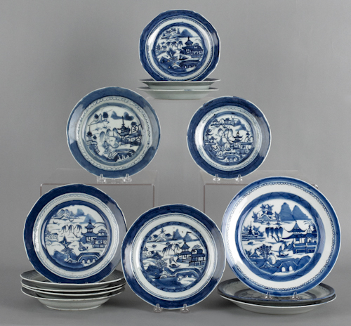 Fourteen Chinese export porcelain 17686e