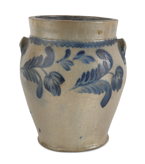 Pennsylvania four-gallon stoneware crock