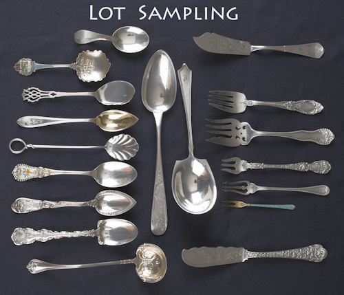 Collection of sterling silver flatware