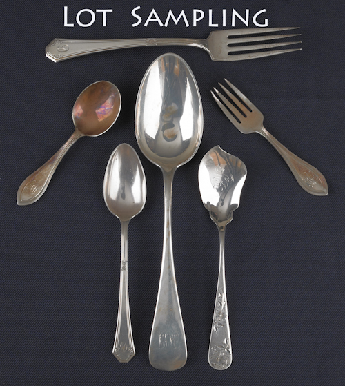 Collection of sterling silver flatware