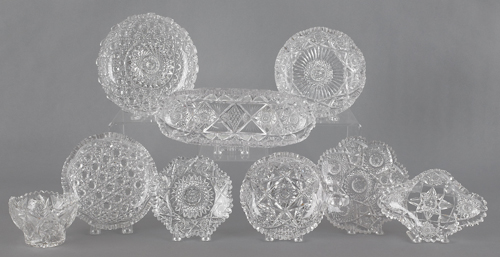 Collection of cut glass to include 1768fd