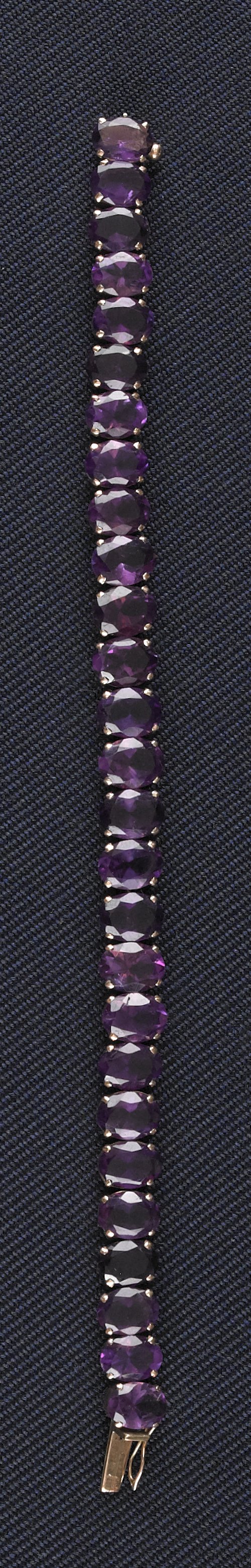 14K rose gold amethyst tennis bracelet 176927