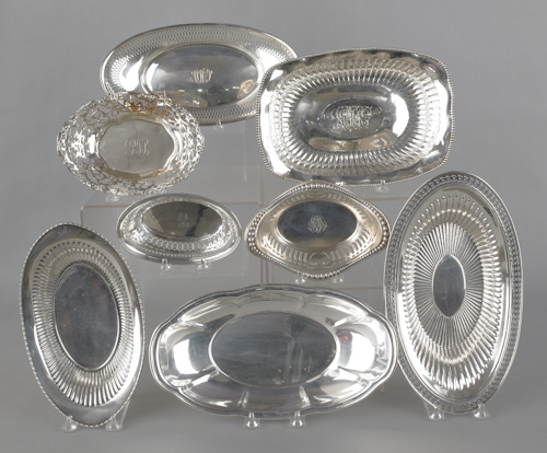 Group of sterling silver serving