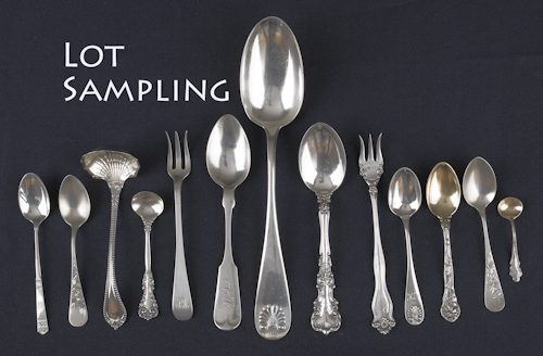 Collection of sterling silver flatware