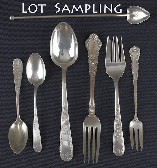 Collection of sterling silver flatware