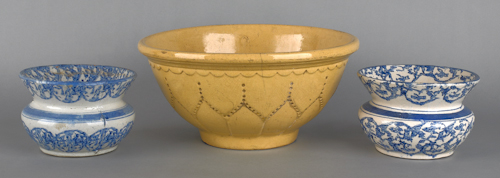 Large yelloware mixed bowl 6 1 2  176986