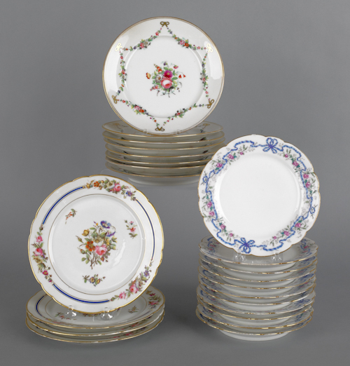 Set of eleven French porcelain 1769eb