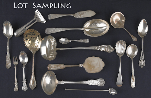 Collection of sterling silver flatware