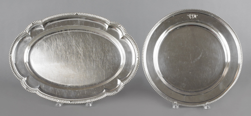 Two Gorham silver platters 13  176a3e