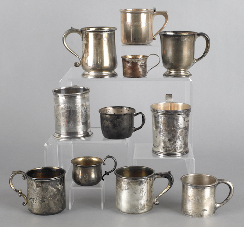 Collection of sterling silver childs