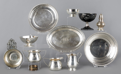 Group of sterling silver tablewares