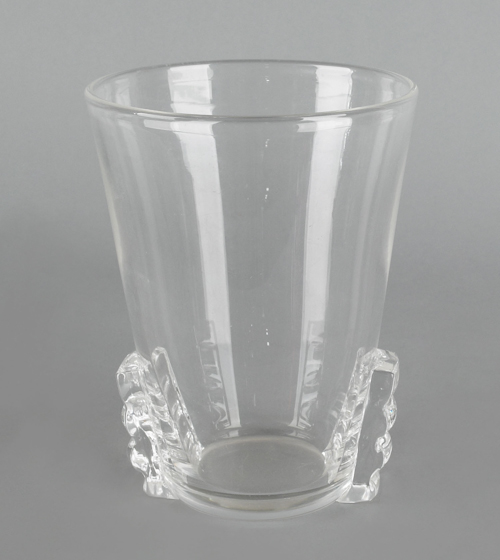 Steuben crystal flower beaker vase 176abe