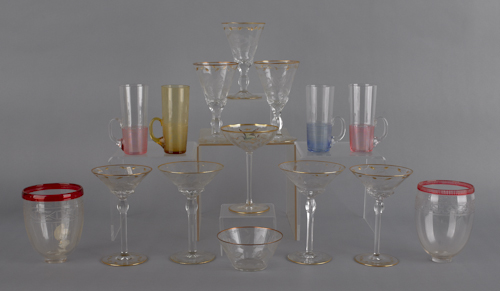 Miscellaneous glass to include 176b00
