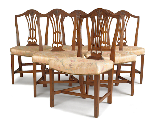 Set of eight Federal mahogany dining 176b0c