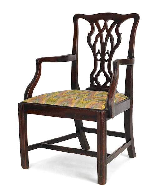 George III mahogany armchair ca  176b8b