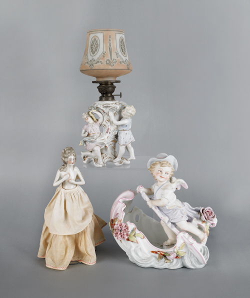 Two small boudoir lamps 13 h  176baa