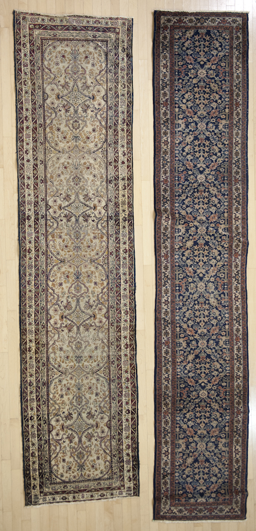 Two semi antique oriental runners 176bc9