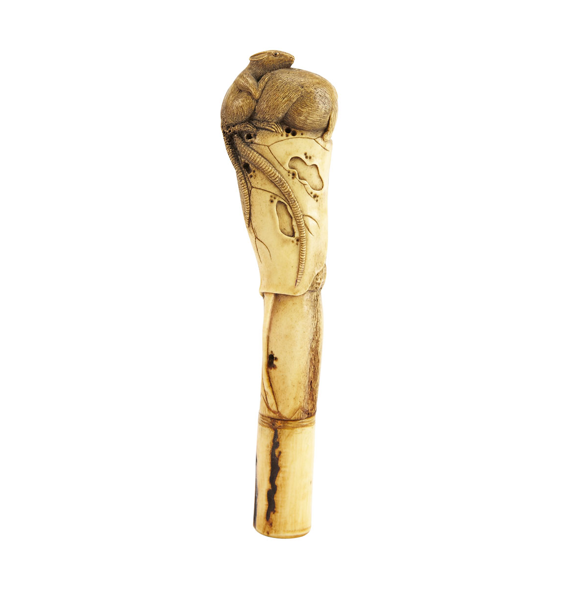 Stag Antler Parasol Handle 19th
