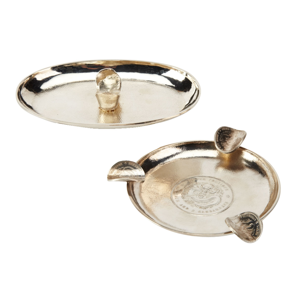 Two Export Silver Cigar Holders