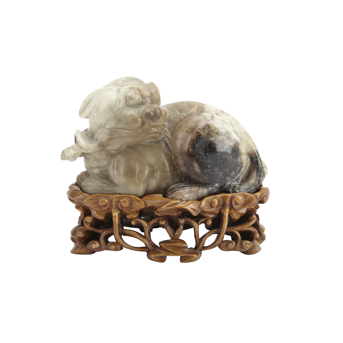 Mottled Brown Jade Study of a Dog 176c40