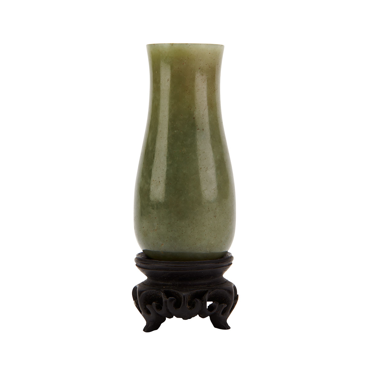 Green Jade Vase 19th Century   The smooth