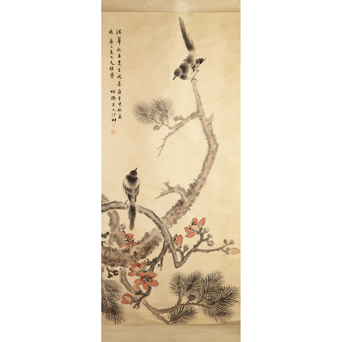 He Danshan 1870 1875 TWO BIRDS 176c73