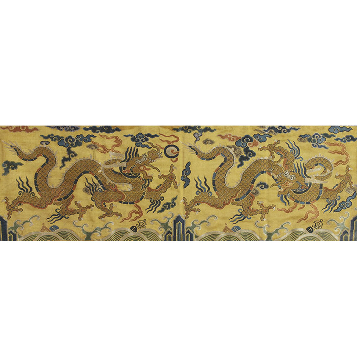 Yellow Silk Dragon Robe Fragment 176c93
