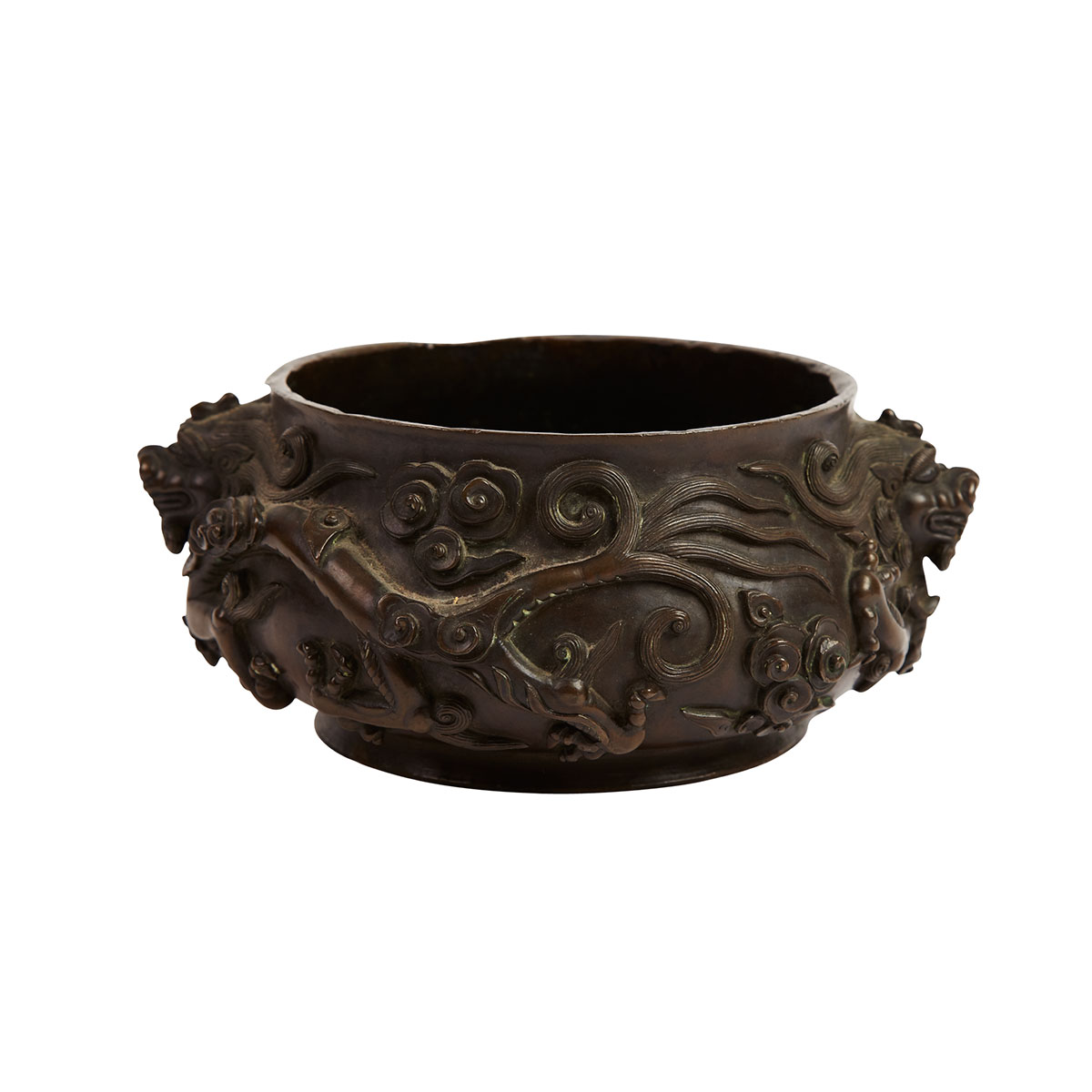 Bronze Dragon Censer Xuande Mark 18th