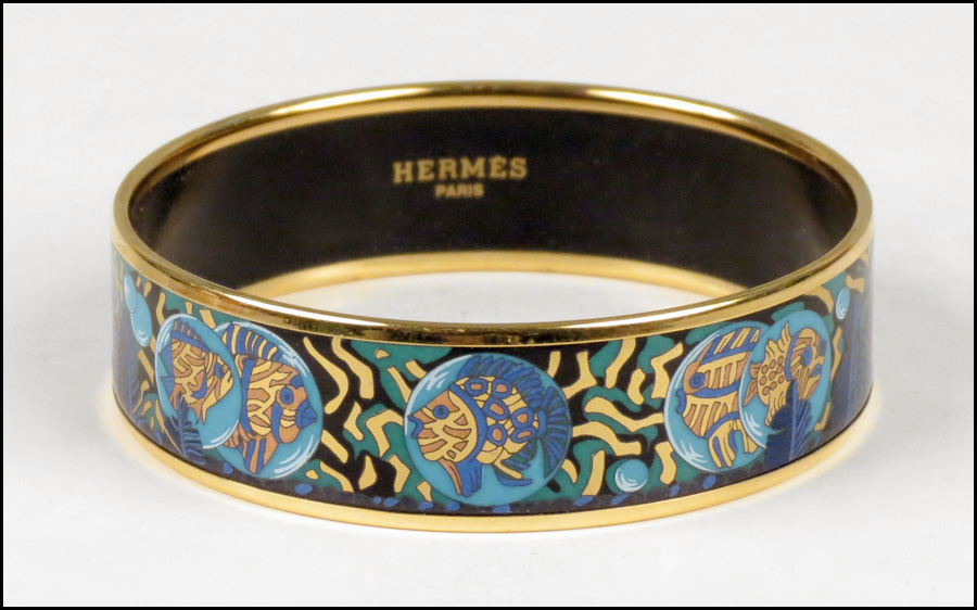 HERMES ENAMEL BRACELET. With box