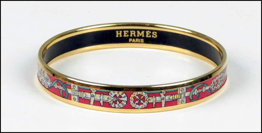 HERMES ENAMEL BRACELET. With box