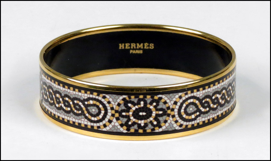 HERMES ENAMEL BRACELET. With box