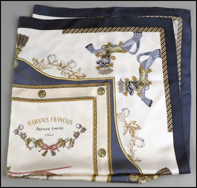 HERMES SILK SCARF. Harnais Francais