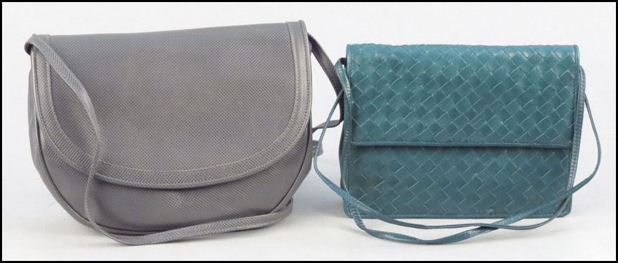 BOTTEGA VENETA TEAL WOVEN LEATHER 176e80