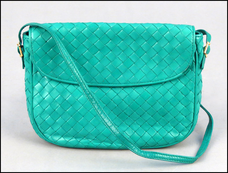 BOTTEGA VENETA GREEN WOVEN LEATHER 176e8b