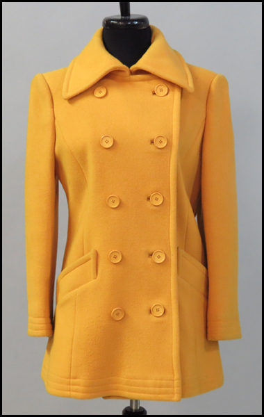 MUSTARD YELLOW WOOL DOUBLE BREASTED 176ebe