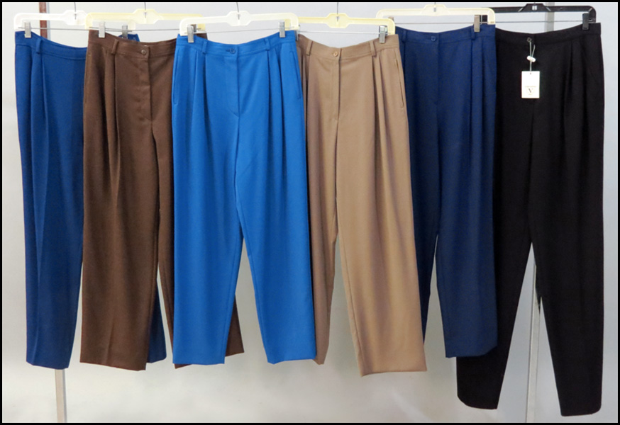 SIX PAIRS OF VALENTINO WOOL PANTS  176ede