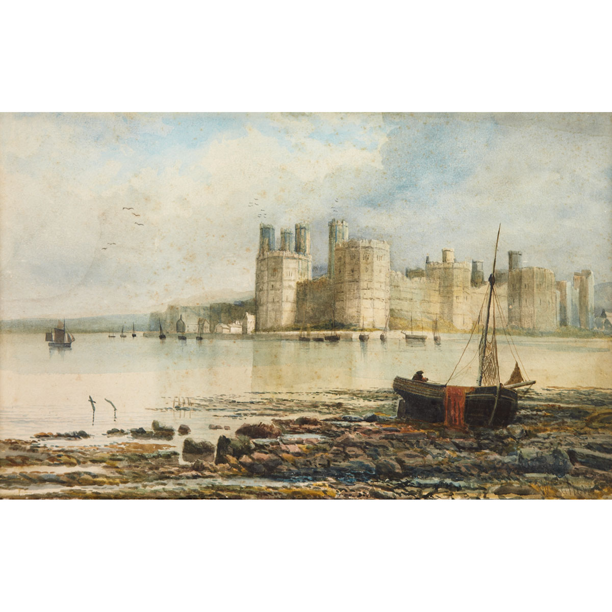 William Callow (1812-1908) British CAERNARFON