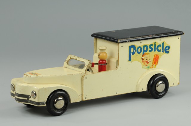 BUDDY L POPSICLE TRUCK Scarce wooden