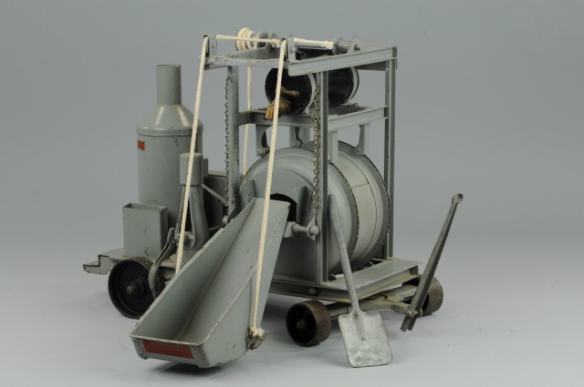 BUDDY L CONCRETE MIXER C. 1930s pressed