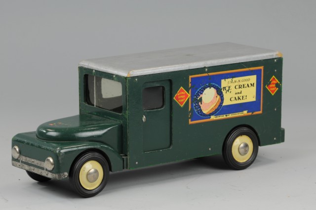 BUDDY L ICE CREAM DELIVERY VAN Wooden