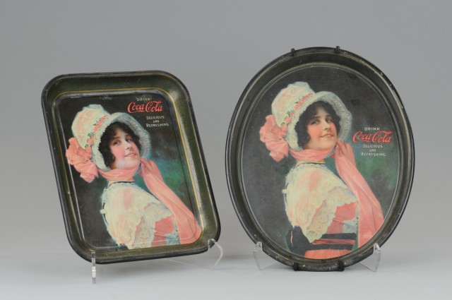 1914 COCA-COLA BETTY SERVING TRAYS