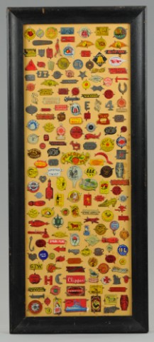 COLLECTION OF TIN TOBACCO TAGS