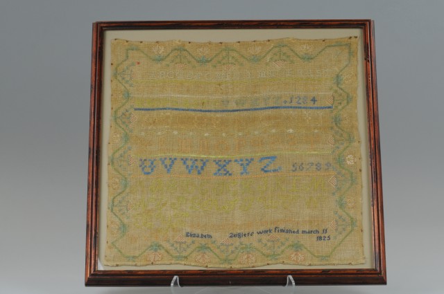 SAMPLER 1825 Needlework sampler 1770b2