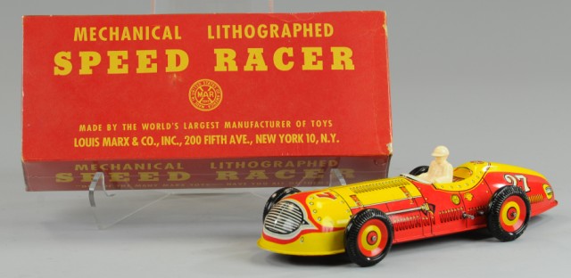 MARX SPEED RACER WITH BOX Lithographed