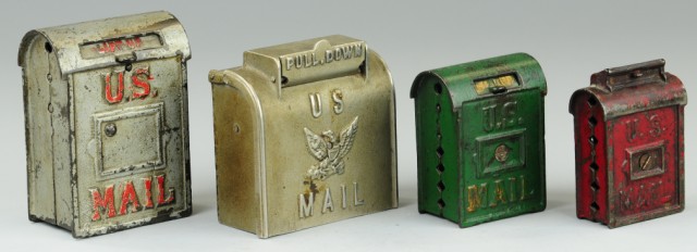 LOT OF U.S. MAIL BOX STILL BANKS Cast