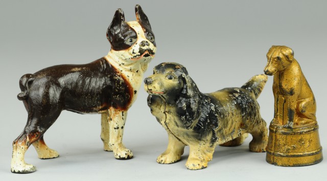 GROUPING OF DOG STILL BANKS Cast 1771b7