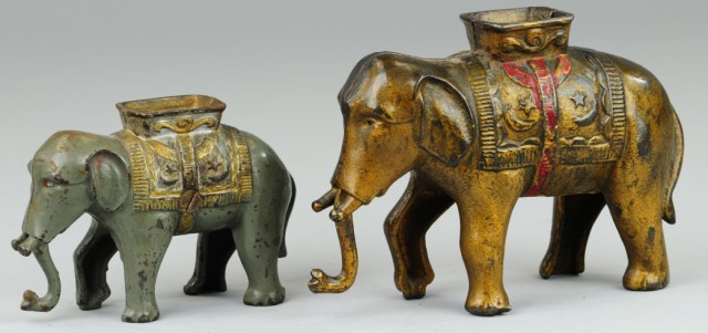 TWO ELEPHANTS WITH HOWDAH A.C. Williams