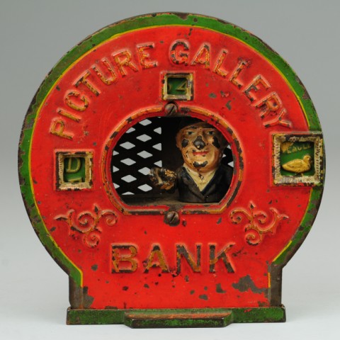 a PICTURE GALLERY MECHANICAL BANK 17721d