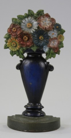 B H FLOWER VASE DOORSTOP Cast iron 177262